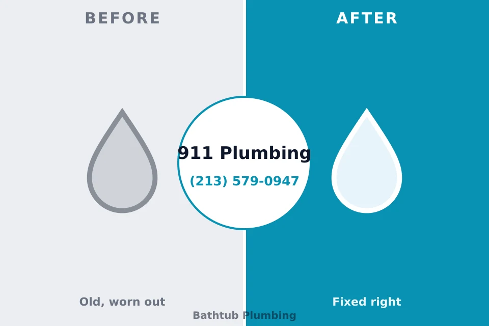 Before and after: plumbing repair Coral Terrace, FL